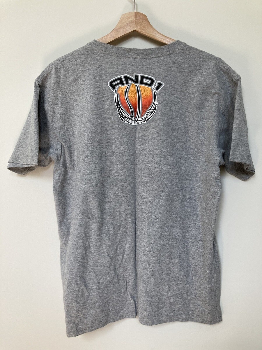 Vintage Shirt Y2K AND1 Basketball Big Graphic Tee Mens Large