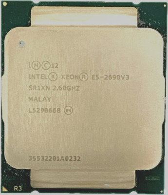 Lot of 2 Intel Xeon E5-2690v3 SR1XN 2.60 GHz Processor