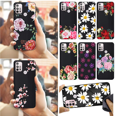 Chic Flower Phone Case Soft Gel Cover For Motorola Moto G Stylus G Power G Play
