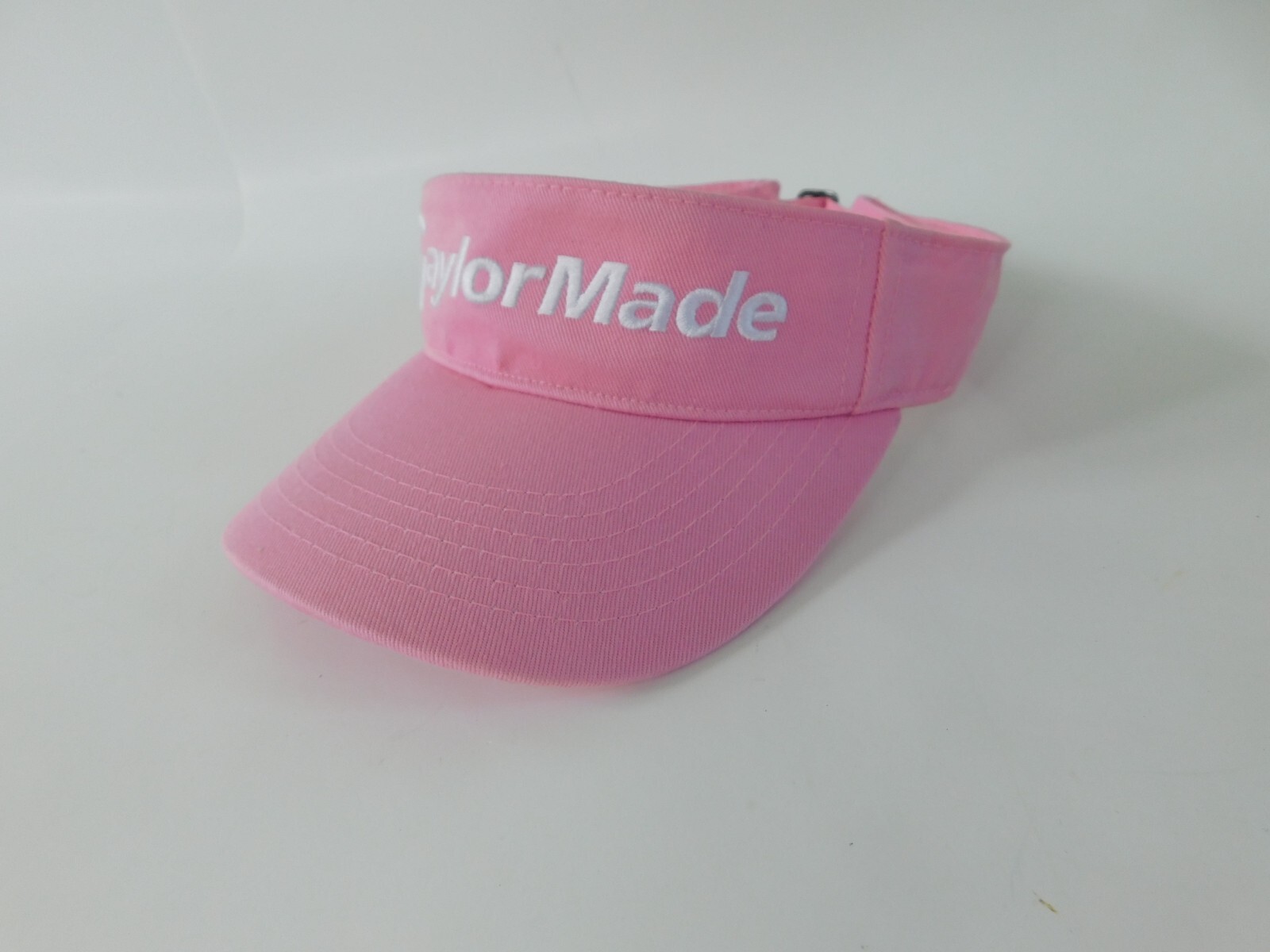 Womens Taylormade Golf Visor Pink White Embroidery Strapback Outdoors
