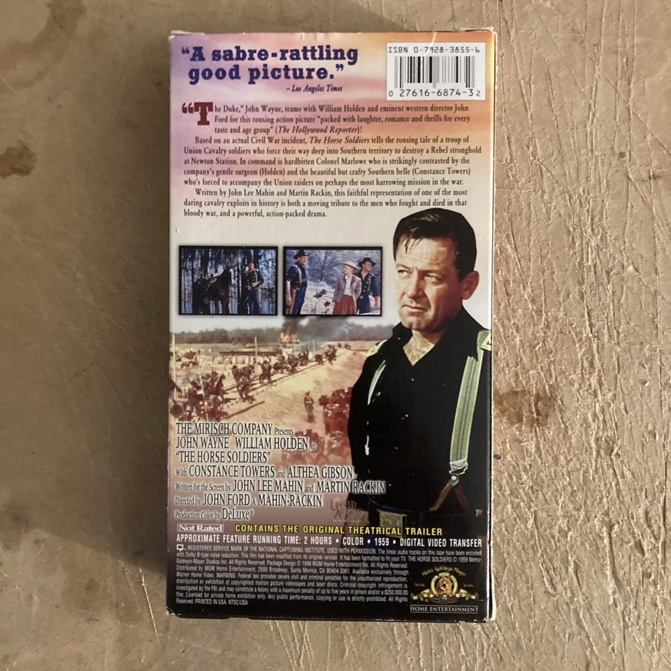 The Horse Soldiers (VHS, 1998, Western Legends) Released 1959 - Image 2 of 2