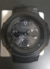 Casio G-Shock AWG-M510BB-1AJF Digital Watch Black Used No Customs Fees US