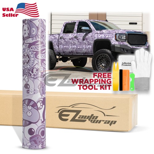 【Sticker Bomb】 Vinyl Wrap Decal Film Graffiti Cartoon Anime JDM USDM Sheet DIY - Bild 41 von 77