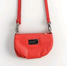 Marc By Marc Jacobs Leather Crossbody Bag Red Orange Pebbled Small Y2K Excellent