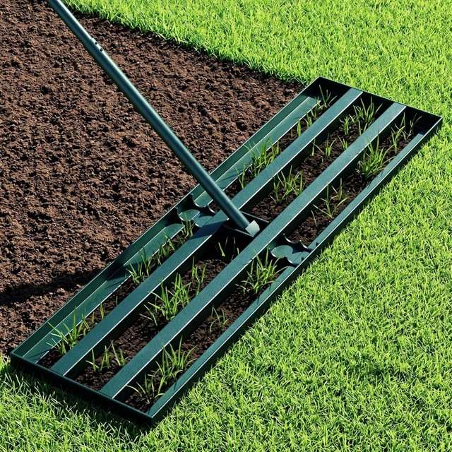 Ground Levelling Rake and Tamper