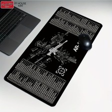 40 90cm AR-15 Rifle Anatomy Mouse Pad Desk Mat - Detailed Disassembly Guide wi
