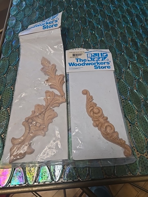 Vtg Wood Decorative Appliques Woodworkers Store New Old Stock Made In USA 