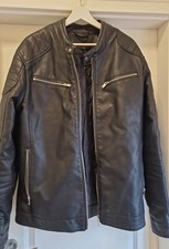 Lederjacke XXL/XL Schwarz Herren