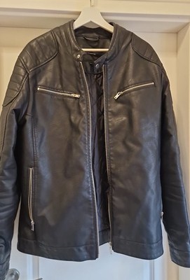 Lederjacke XXL/XL Schwarz Herren
