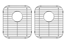 2 PCS Stainless Steel Sink Bottom Grid Protector Drying Rack 13.2x11.6 Inch
