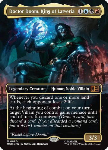 【即日発送/最安】【foil】 Doctor Doom Doctor Doom (Borderless) (336) Foil ~ Marvel Super Heroes ~ MTG