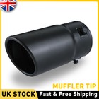 Car Exhaust Tip Muffler Pipe Black Coating Stainless Steel Fit For 1.75-2.5 inch