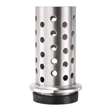 3.5" x 8" Perforated Casting Flask Vacuum Casting Wall Flanged with Base
