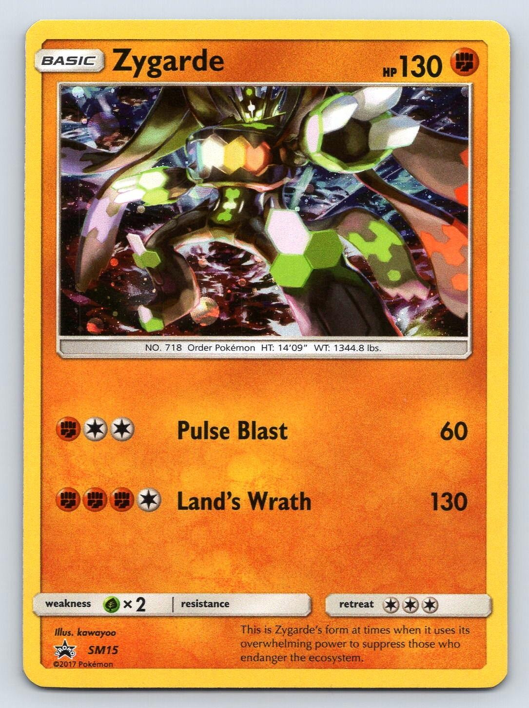 ZYGARDE - SM15 HOLO PROMO SUN & MOON PROMO POKEMON MP