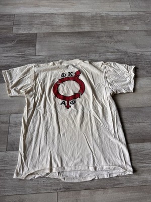Vintage 80s Frat Shirt Size Large Frat Sorority College Mens Hi Neck By Stedman