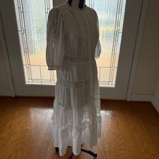 LoveShackFancy x Target Collab Phoebe Women's Dress White 4 Boho Fairy Wedding
