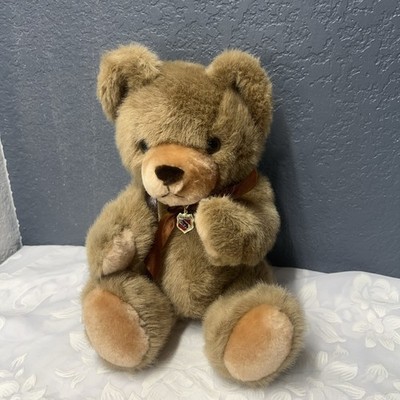 Brown Teddy Bear With Posable Limbs Bern Amulet And Backpack 14 In Ht 8.5 In Wid