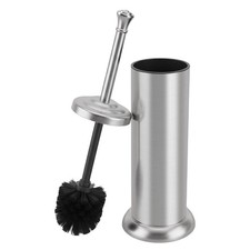 Stainless Steel Toilet Bowl Brush and Holder Set for Bathroom Long Handle