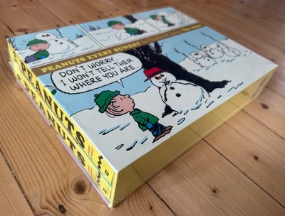NEU VERSIEGELT PEANUTS JEDEN SONNTAG HC GESCHENKBOX SET DIE 1990er FANTAGRAPHICS COMICS