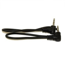 1.5ft 3.5mm 4 Conductor TRRS BOTH ANGLED Mini Mic / Video M/M Cable