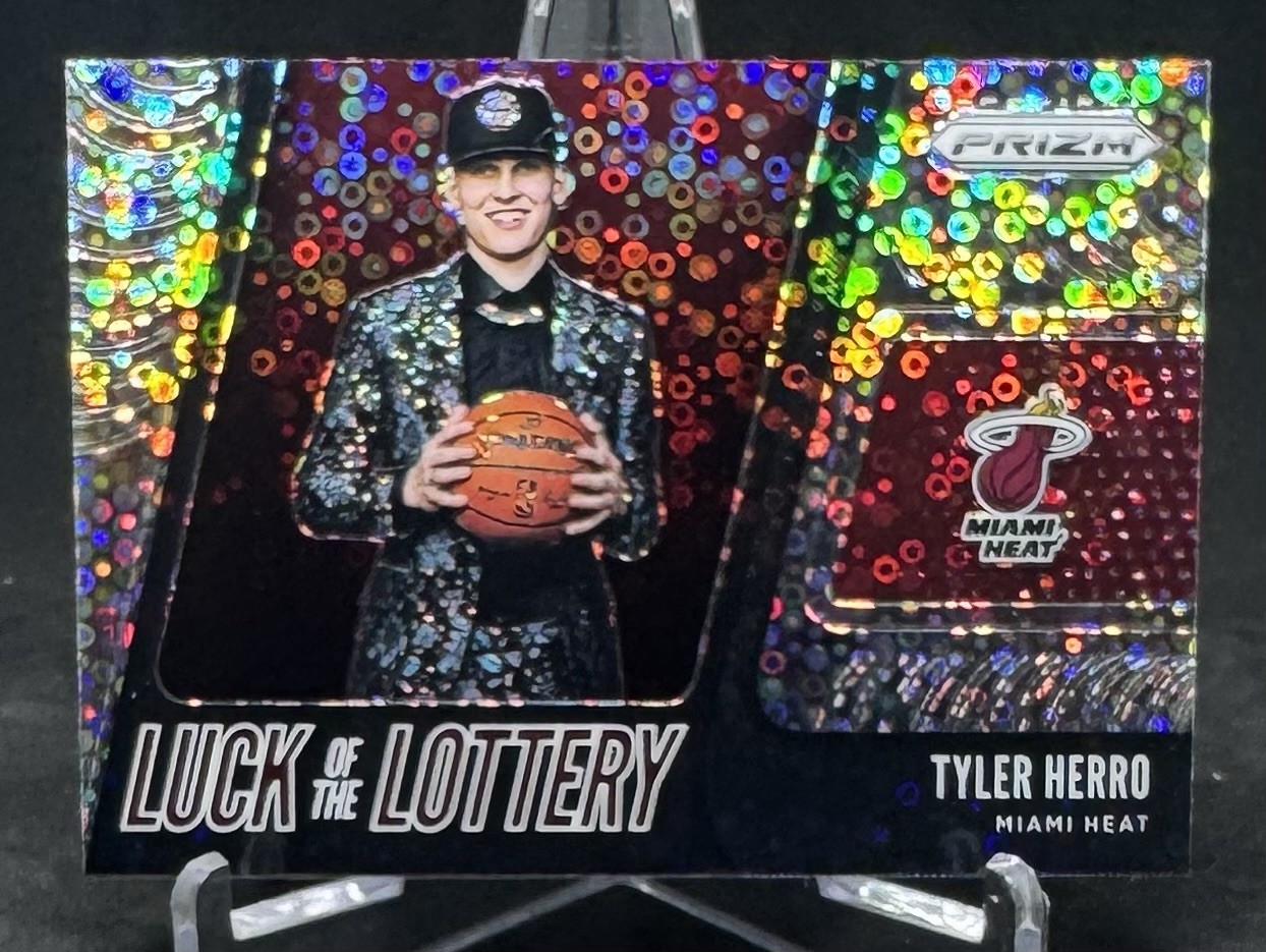 2019-20 Panini Prizm Tyler Herro Luck Of The Lottery Rookie Fast Break Prizm