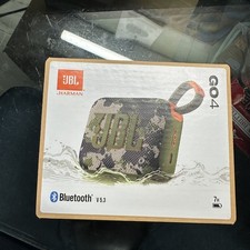 JBL Go 4 Portable Bluetooth Speaker Camo brand new sealed.