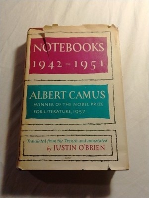 Albert Camus- Notebooks: 1935-1942 (1965) Modern Library HC DJ See Photos