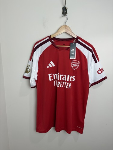 Arsenal 25/26 Adidas Premier League Champions Home Shirt XL Gold Champions 26