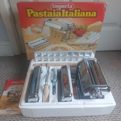 Imperia Pastaia Italiana Pastamaschine Set verpackt Spaghetti Ravioli Maschine 