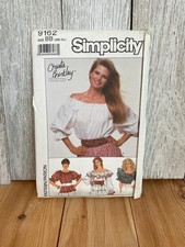 Simplicity 9162 Misses Blouse Size BB SM-XL Christie Brinkley Pattern UNCUT FF