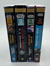 Star Wars New Jedi Order Legends 4 Book Lot Vector Prime Dark Journey Rebel