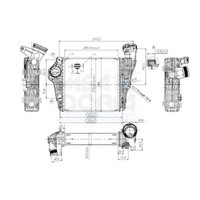 LadeluftküHler FüR Porsche Macan 95B 14-18 95B145804A