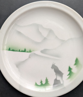 Great Northern Railroad Dining Car Syracuse China Glory Of The West Plate 9 3/8”