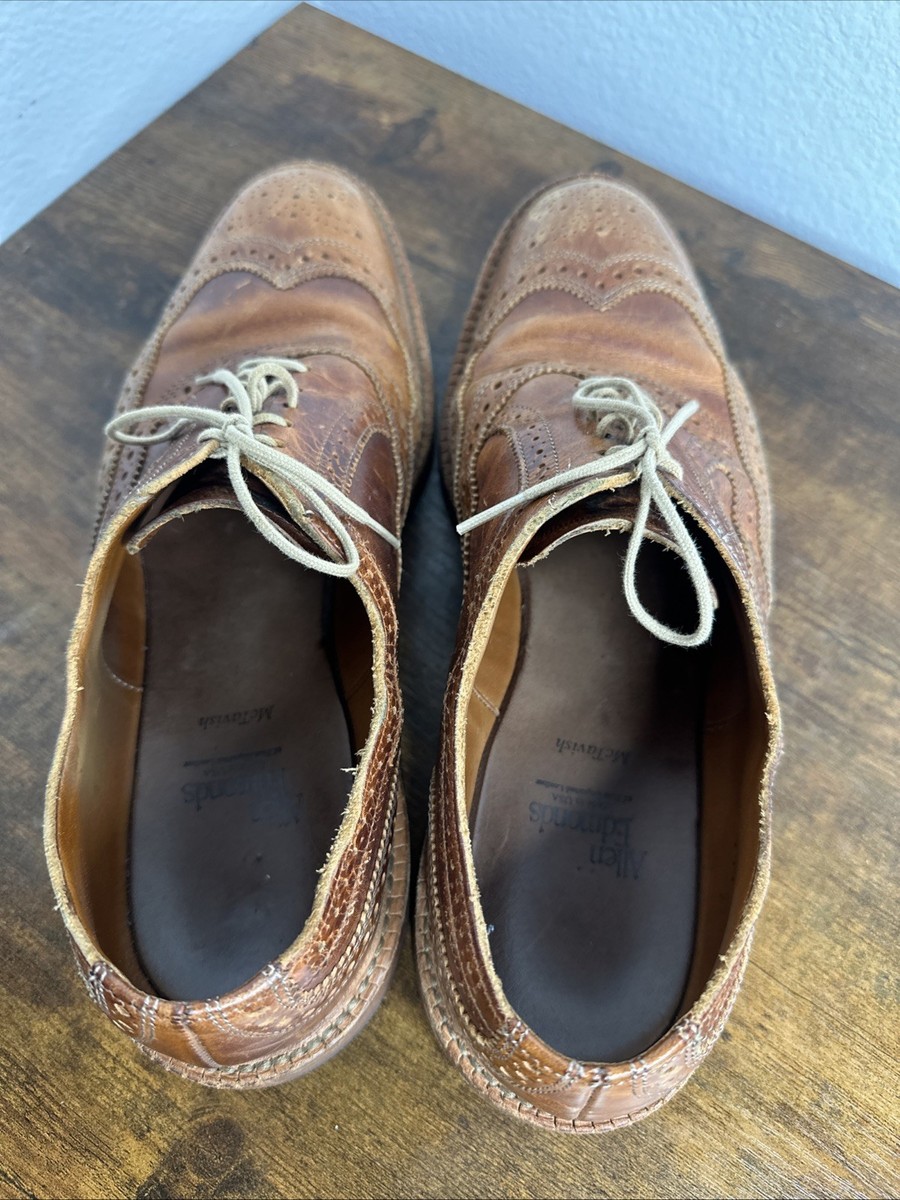 Allen Edmonds McTavish Wingtip Oxford Walnut Brown Leather  display picture 3
