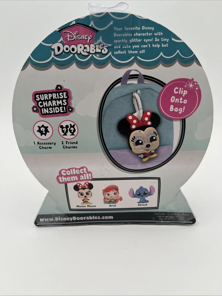 CLIP MOCHILA CON ETIQUETA MINNIE MOUSE DISNEY DOORABLES con DIJES SORPRESA Foto 4 de 4