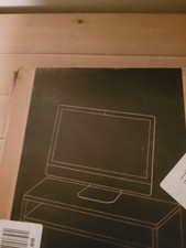 Black Desktop Stand For Computer Monitor Brand New 21.3 inches Two tier.