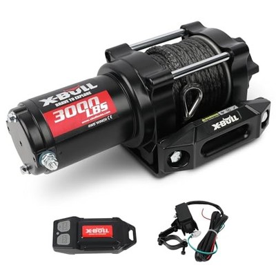  New 12V DC 3000LBS IP68 Waterproof Electric Winch for Towing 3000lbs-IP68