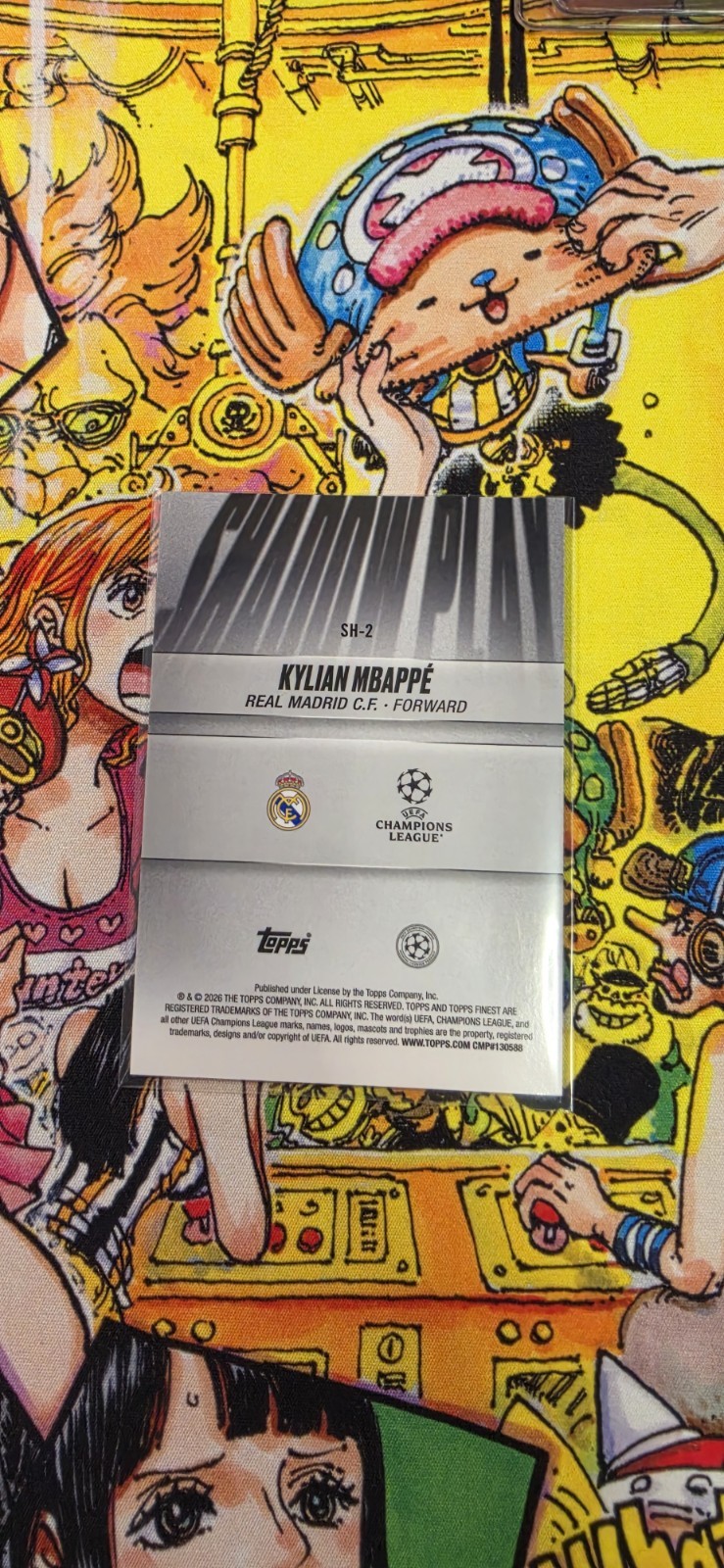 Kylian Mbappe 2025-26 Topps Finest UEFA Shadow Play #SH-2 Real Madrid NM view 2