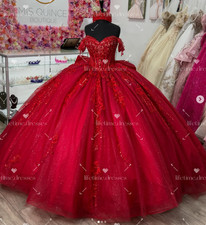 Sparkly Red Quinceanera Dresses for 15 16 Girls 2026 Newest Party Ball Gowns