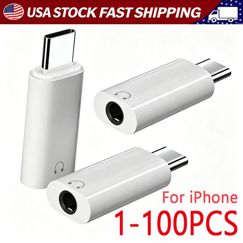 USB-C Type C Adapter Port to 3.5MM Aux Audio Jack Earphone Headphone Car lot - $71.75