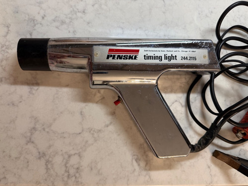 Vintage Sears & Roebuck Penske Chrome Power Auto Timing Light 244.2115