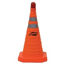 Collapsible Safety Cones, 18 in, Nylon, Orange Aervoe Industries Aervoe 1190