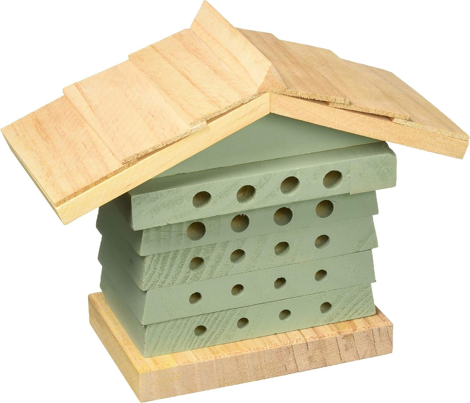 WILDLIFE WORLD BEVERSTONE SOLITARY BEE HIVE OUTDOOR NATURAL WOODEN HOUSE