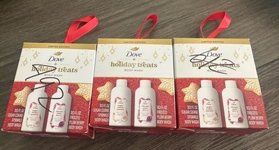 Lot of 3 Dove Limited Edition  Sugar Cookie & Frosted Plum Berry Box Sets