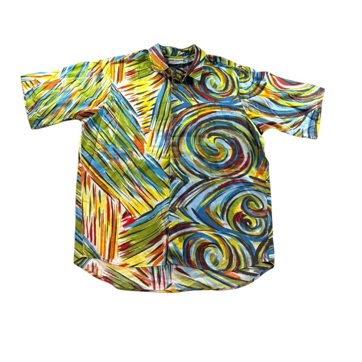 Jams World Regular Size M Hawaiian Casual Button-Down Shirts for