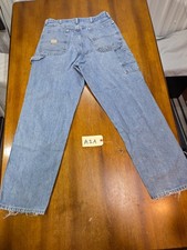 Vintage Lee Riders Denim Carpenter Jeans Men's 34x34 Distressed Grunge Skater