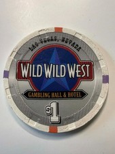 Las Vegas Casino Chip $1 Wild Wild West Gambling Hall Nevada Poker Chip Sammler