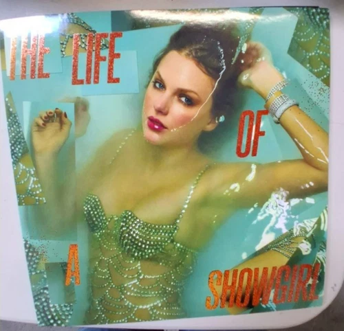 TAYLOR SWIFT The Life Of A Showgirl LP ORANGE GLITTER VINYL SEALED