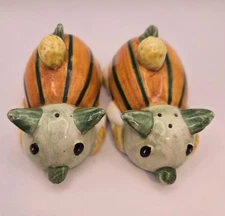 Vintage Harvest Pigs Salt & Pepper Shakers Made In Italy