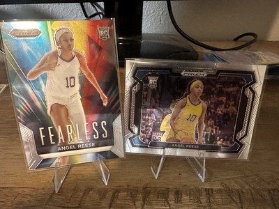2024 Prizm Draft Picks Angel Reese Fearless RC & Base RC  Lot Of 2 LSU Tigers